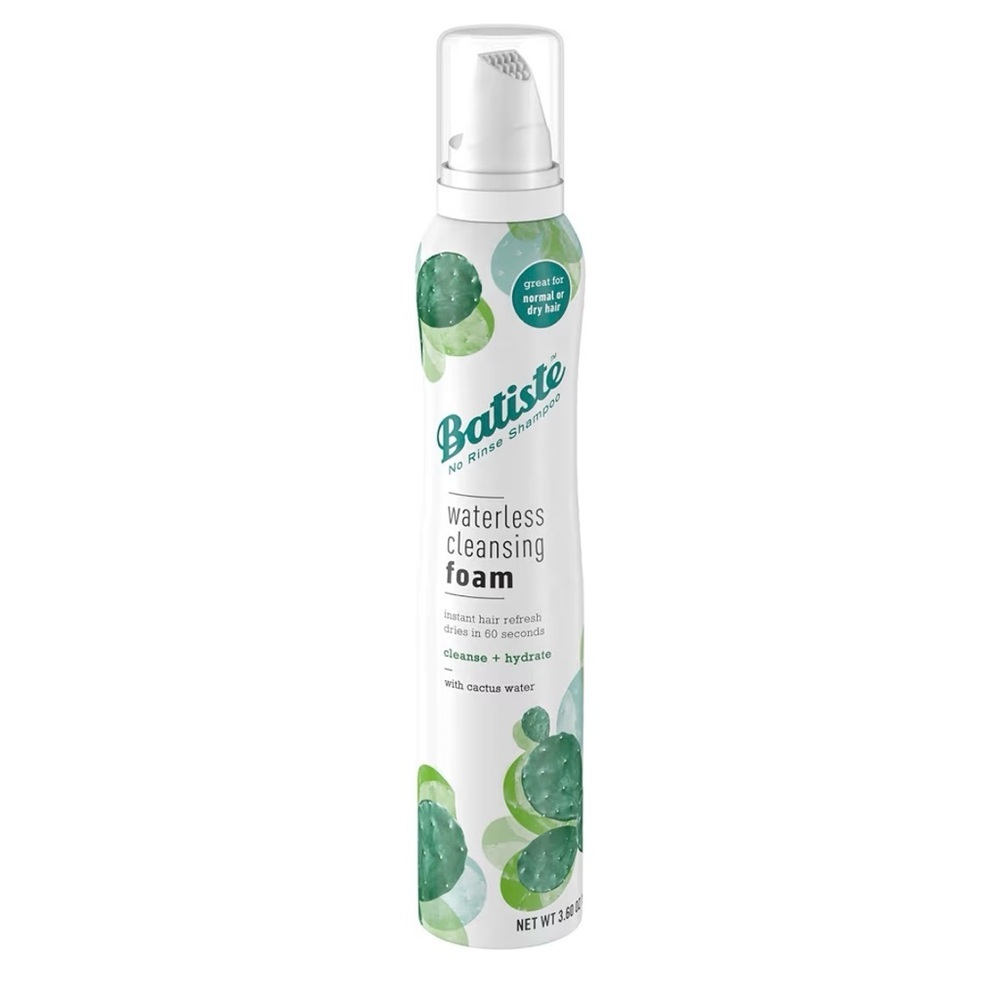 Batiste Waterless Cleansing‎ Foam, Cleanse & Hydrate with Cactus Water, 3.60 oz.